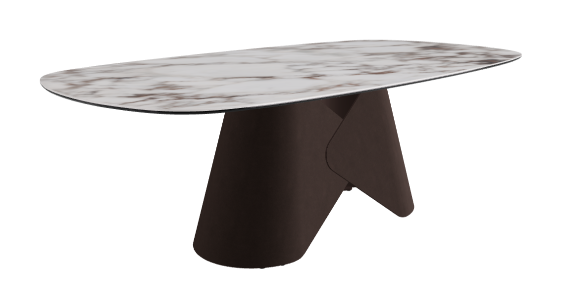 Cattelan Italia Scott Keramik Biscuit, Polygon & Boomerang Shaped Dining Table