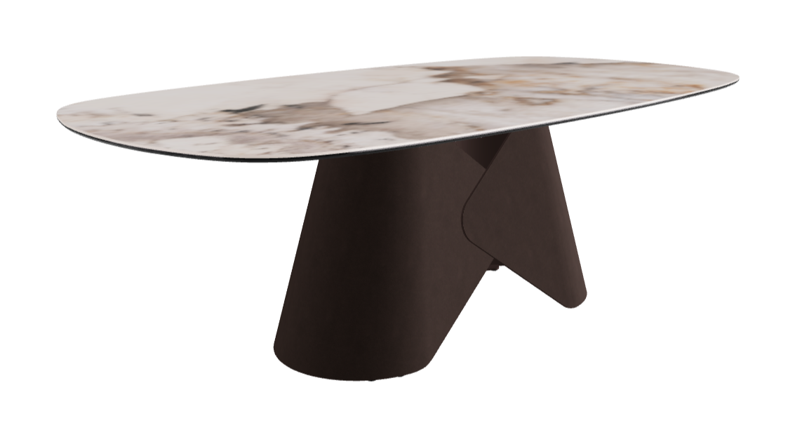 Cattelan Italia Scott Keramik Biscuit, Polygon & Boomerang Shaped Dining Table