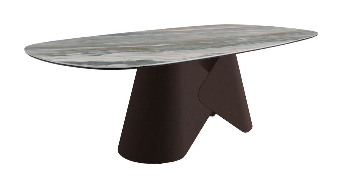 Cattelan Italia Scott Keramik Biscuit, Polygon & Boomerang Shaped Dining Table
