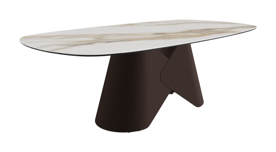 Cattelan Italia Scott Keramik Biscuit, Polygon & Boomerang Shaped Dining Table