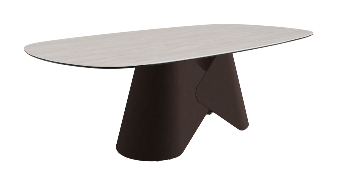 Cattelan Italia Scott Keramik Biscuit, Polygon & Boomerang Shaped Dining Table