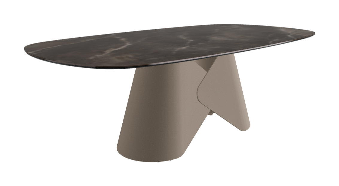 Cattelan Italia Scott Keramik Biscuit, Polygon & Boomerang Shaped Dining Table