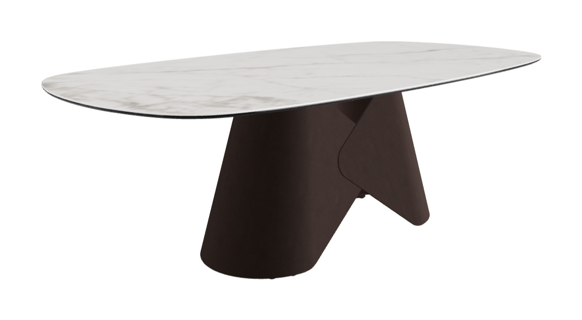 Cattelan Italia Scott Keramik Biscuit, Polygon & Boomerang Shaped Dining Table