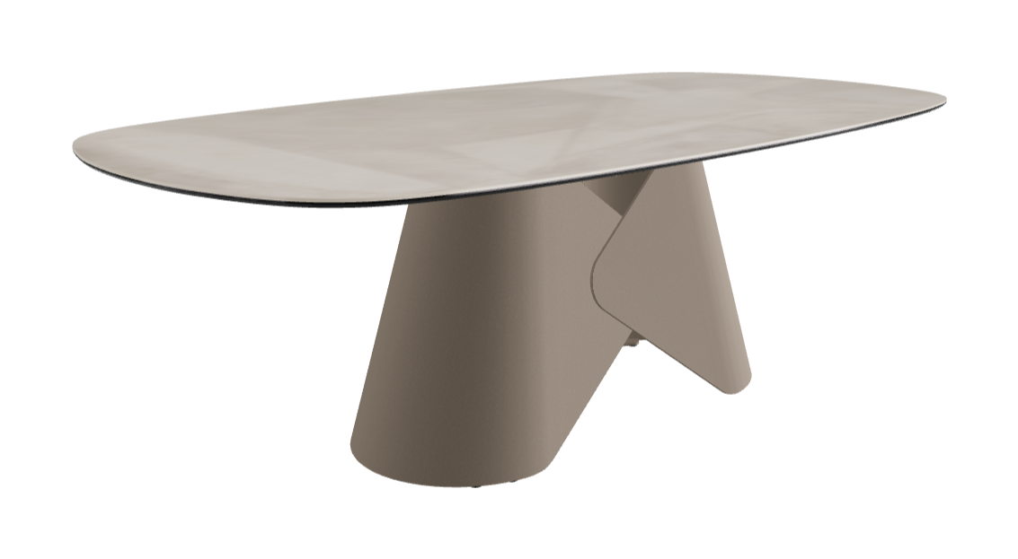 Cattelan Italia Scott Keramik Biscuit, Polygon & Boomerang Shaped Dining Table