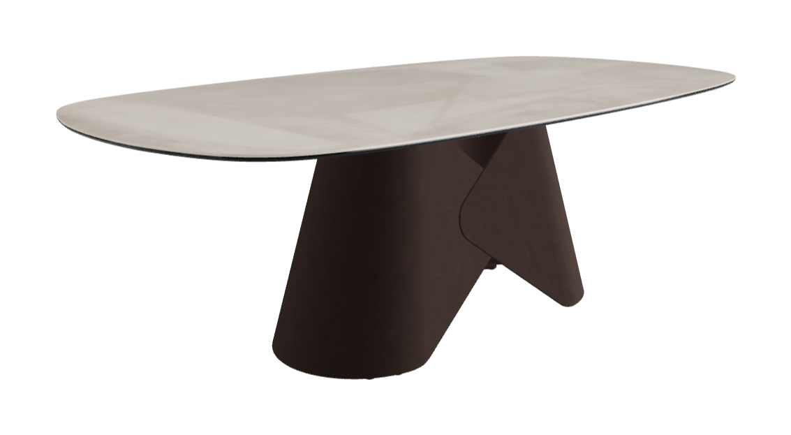 Cattelan Italia Scott Keramik Biscuit, Polygon & Boomerang Shaped Dining Table