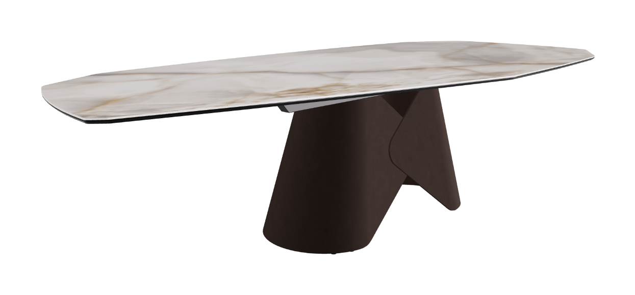 Cattelan Italia Scott Keramik Biscuit, Polygon & Boomerang Shaped Dining Table