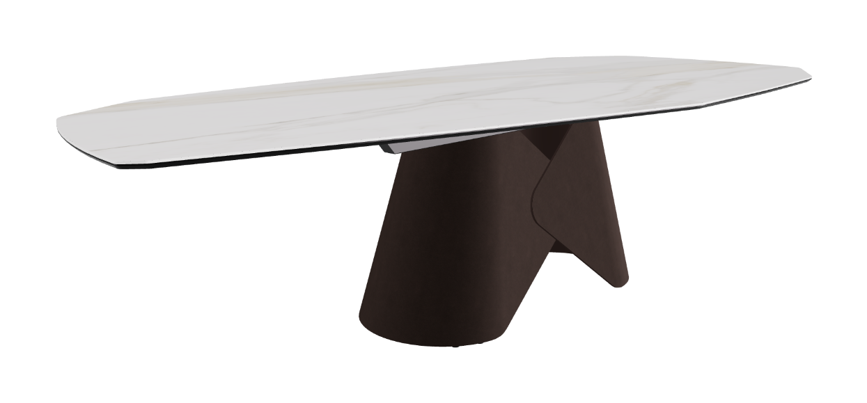 Cattelan Italia Scott Keramik Biscuit, Polygon & Boomerang Shaped Dining Table