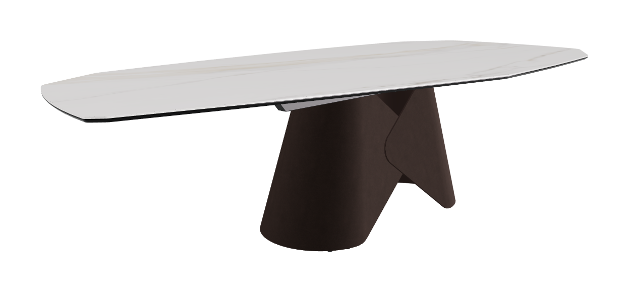 Cattelan Italia Scott Keramik Biscuit, Polygon & Boomerang Shaped Dining Table