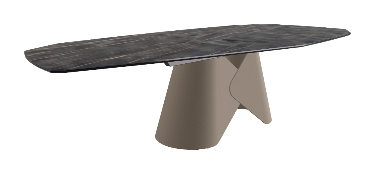 Cattelan Italia Scott Keramik Biscuit, Polygon & Boomerang Shaped Dining Table