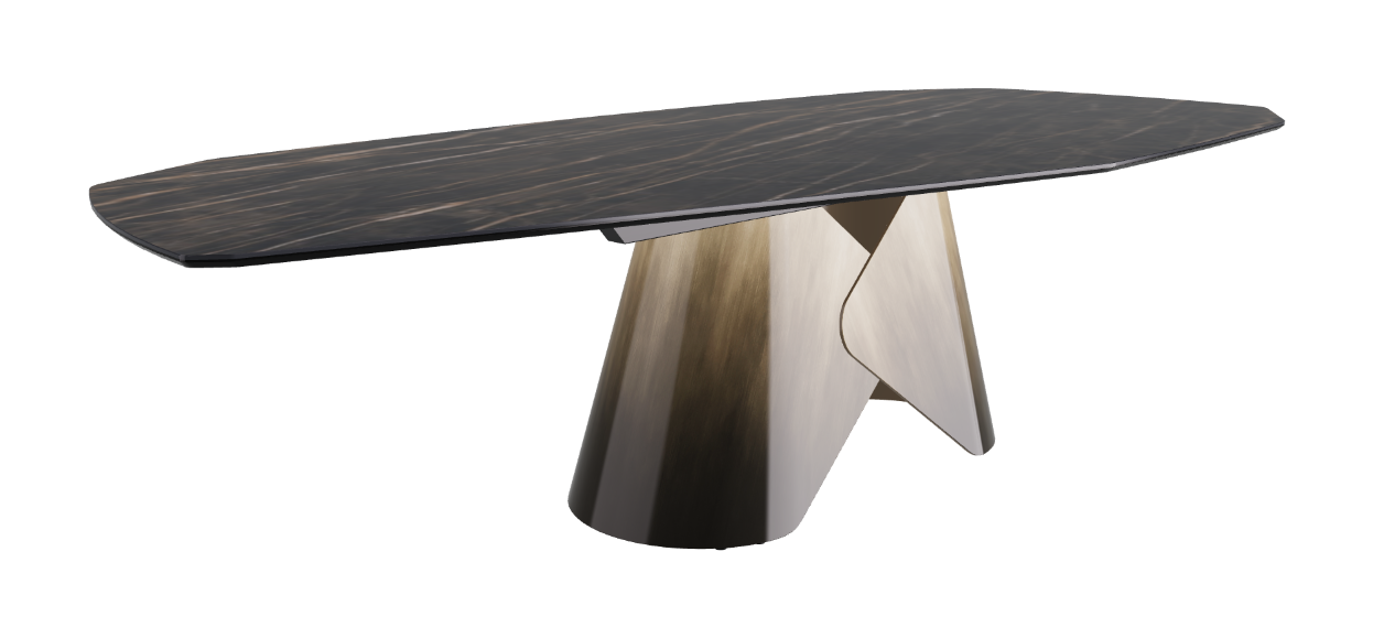 Cattelan Italia Scott Keramik Biscuit, Polygon & Boomerang Shaped Dining Table