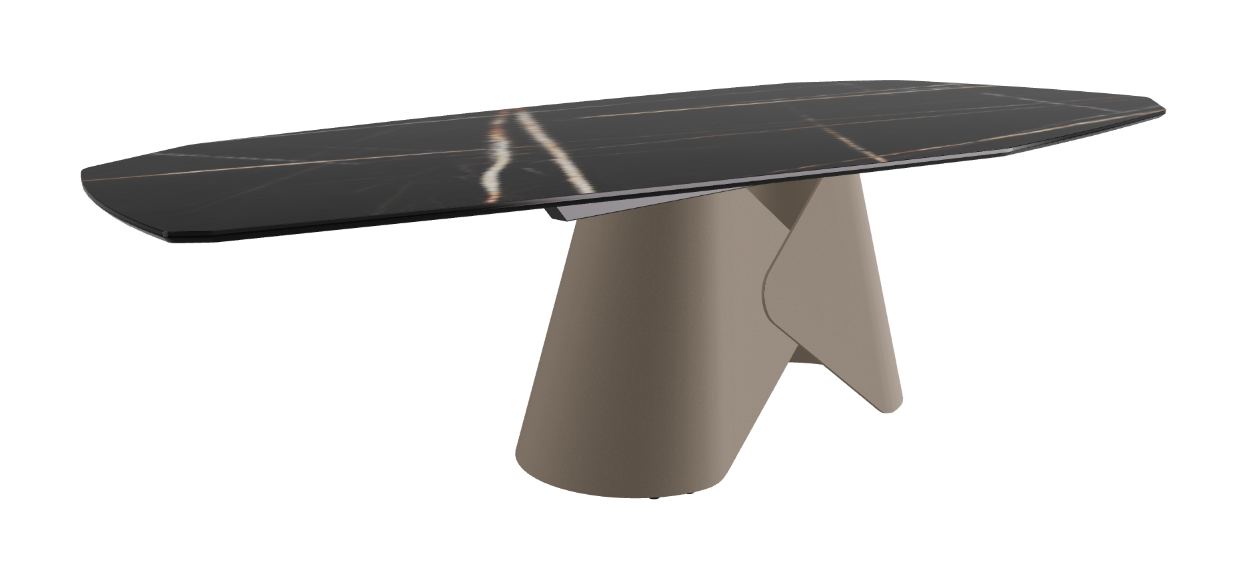 Cattelan Italia Scott Keramik Biscuit, Polygon & Boomerang Shaped Dining Table