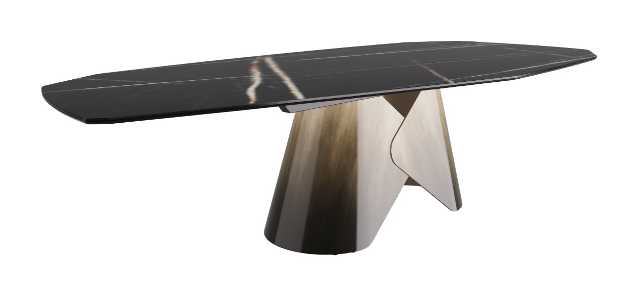 Cattelan Italia Scott Keramik Biscuit, Polygon & Boomerang Shaped Dining Table