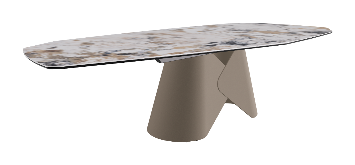 Cattelan Italia Scott Keramik Biscuit, Polygon & Boomerang Shaped Dining Table