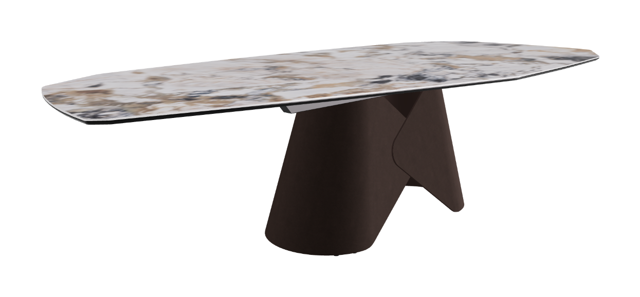 Cattelan Italia Scott Keramik Biscuit, Polygon & Boomerang Shaped Dining Table