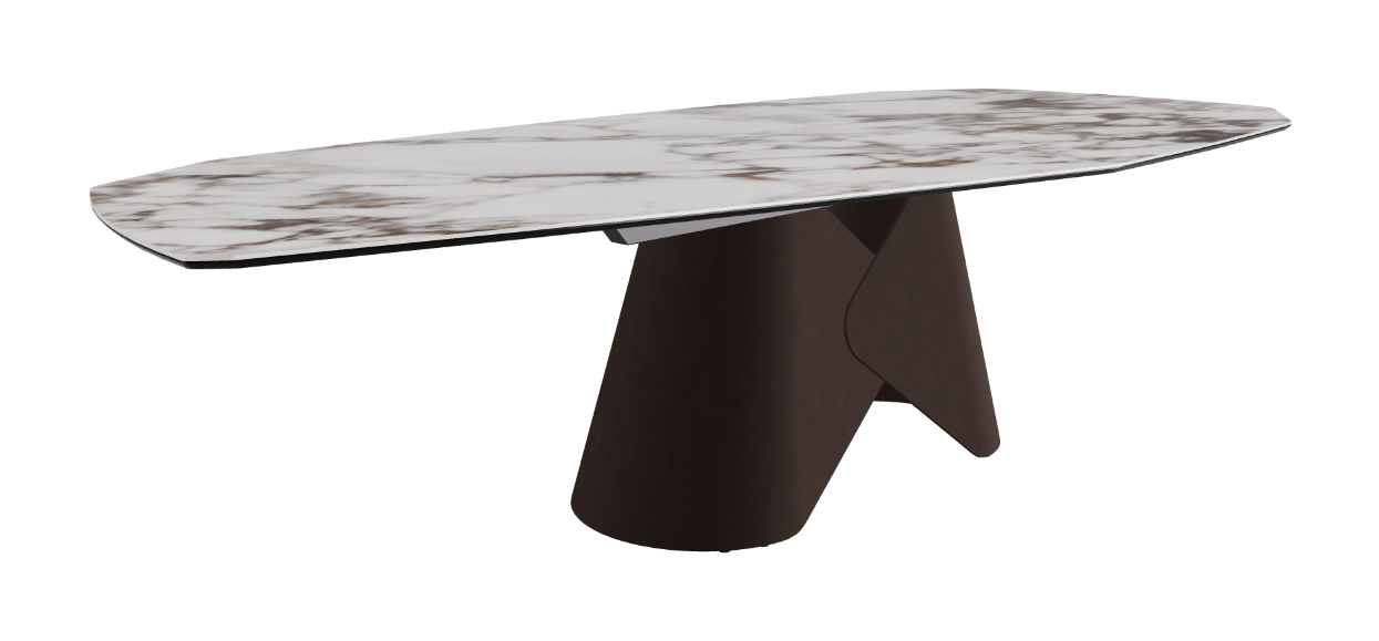 Cattelan Italia Scott Keramik Biscuit, Polygon & Boomerang Shaped Dining Table