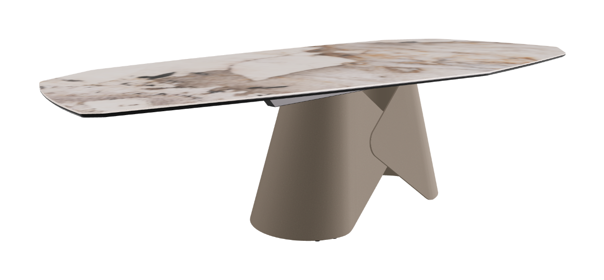 Cattelan Italia Scott Keramik Biscuit, Polygon & Boomerang Shaped Dining Table