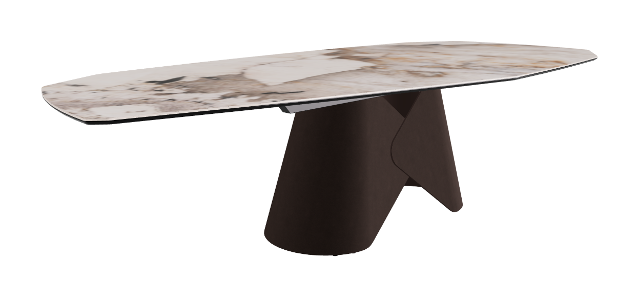 Cattelan Italia Scott Keramik Biscuit, Polygon & Boomerang Shaped Dining Table