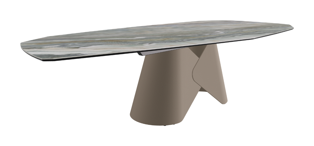 Cattelan Italia Scott Keramik Biscuit, Polygon & Boomerang Shaped Dining Table