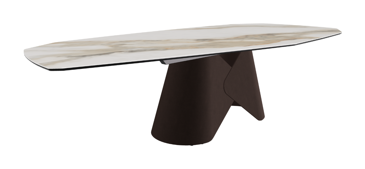 Cattelan Italia Scott Keramik Biscuit, Polygon & Boomerang Shaped Dining Table