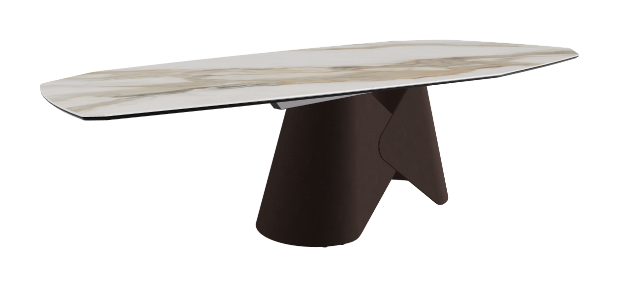 Cattelan Italia Scott Keramik Biscuit, Polygon & Boomerang Shaped Dining Table