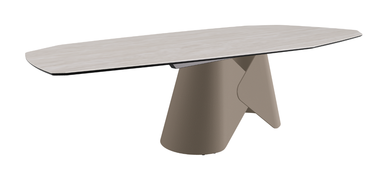 Cattelan Italia Scott Keramik Biscuit, Polygon & Boomerang Shaped Dining Table