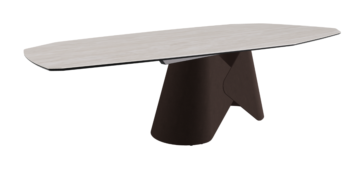 Cattelan Italia Scott Keramik Biscuit, Polygon & Boomerang Shaped Dining Table