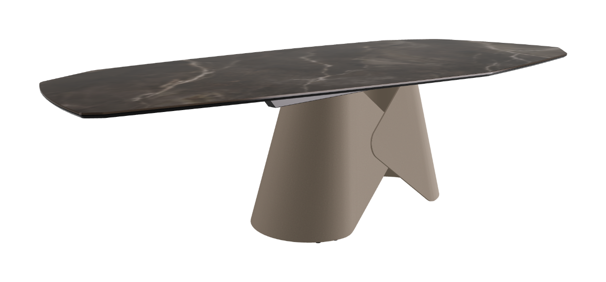Cattelan Italia Scott Keramik Biscuit, Polygon & Boomerang Shaped Dining Table