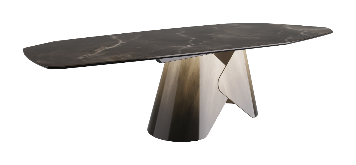 Cattelan Italia Scott Keramik Biscuit, Polygon & Boomerang Shaped Dining Table