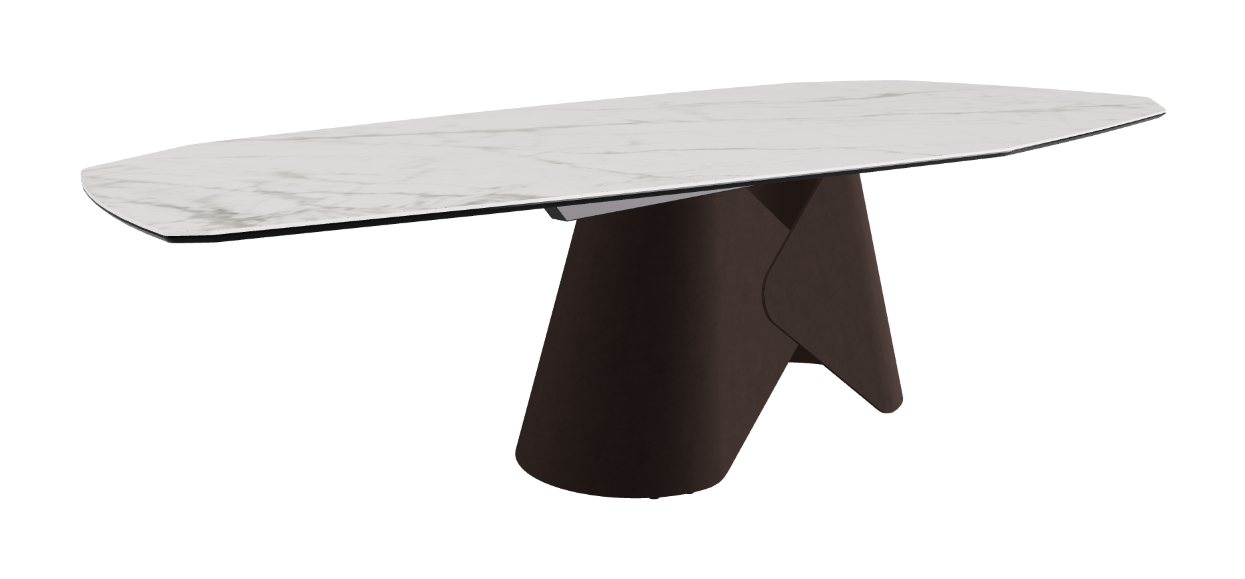 Cattelan Italia Scott Keramik Biscuit, Polygon & Boomerang Shaped Dining Table