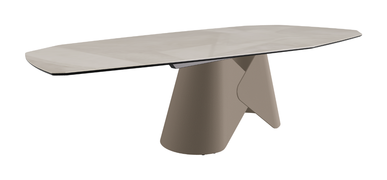 Cattelan Italia Scott Keramik Biscuit, Polygon & Boomerang Shaped Dining Table