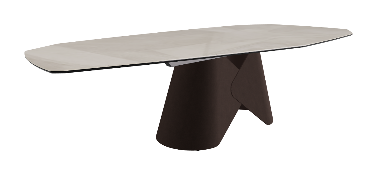 Cattelan Italia Scott Keramik Biscuit, Polygon & Boomerang Shaped Dining Table