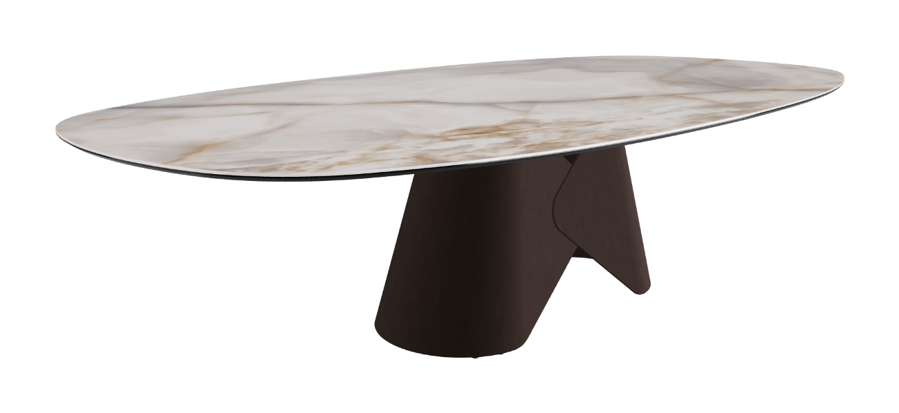 Cattelan Italia Scott Keramik Biscuit, Polygon & Boomerang Shaped Dining Table