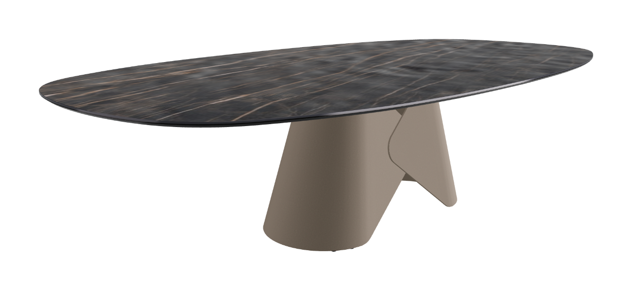 Cattelan Italia Scott Keramik Biscuit, Polygon & Boomerang Shaped Dining Table