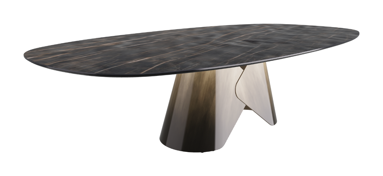 Cattelan Italia Scott Keramik Biscuit, Polygon & Boomerang Shaped Dining Table
