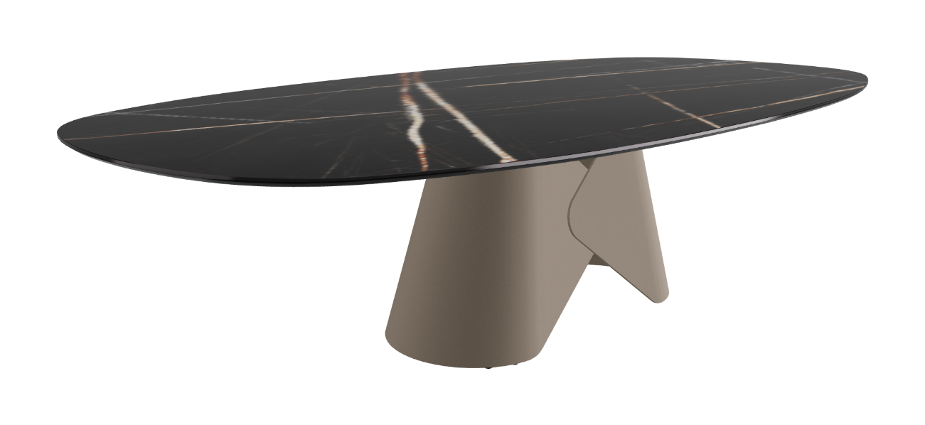 Cattelan Italia Scott Keramik Biscuit, Polygon & Boomerang Shaped Dining Table
