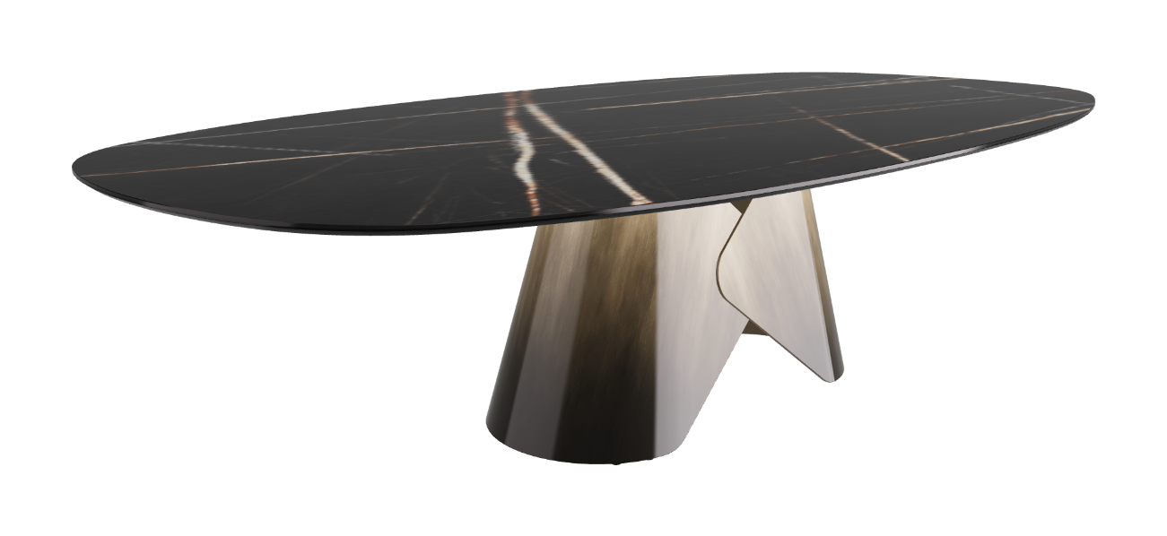 Cattelan Italia Scott Keramik Biscuit, Polygon & Boomerang Shaped Dining Table