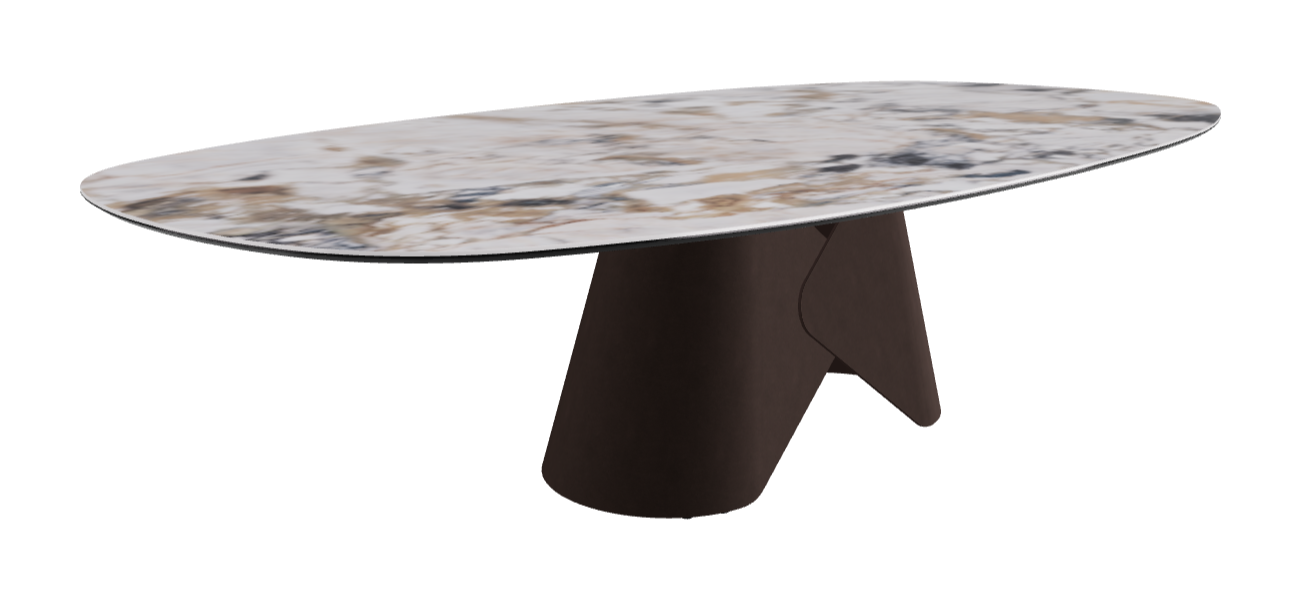 Cattelan Italia Scott Keramik Biscuit, Polygon & Boomerang Shaped Dining Table
