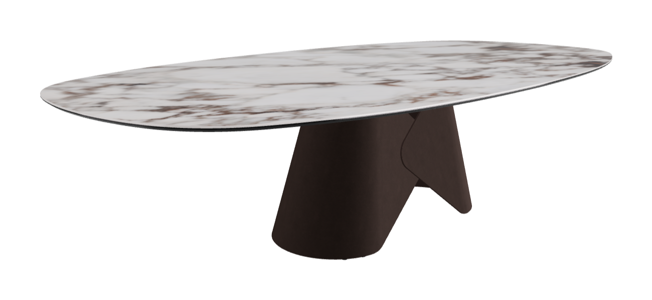 Cattelan Italia Scott Keramik Biscuit, Polygon & Boomerang Shaped Dining Table