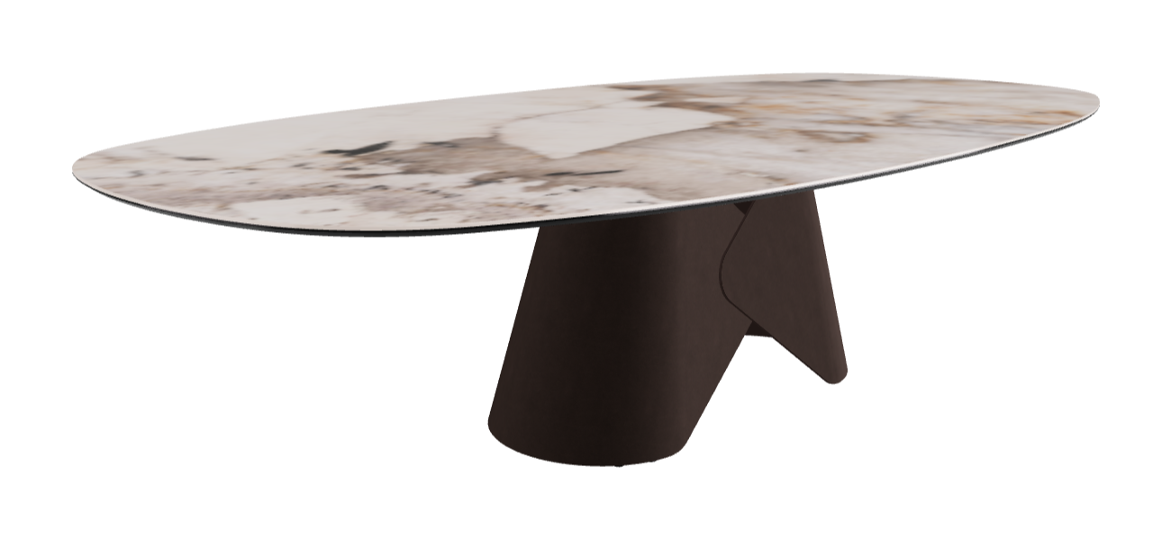 Cattelan Italia Scott Keramik Biscuit, Polygon & Boomerang Shaped Dining Table