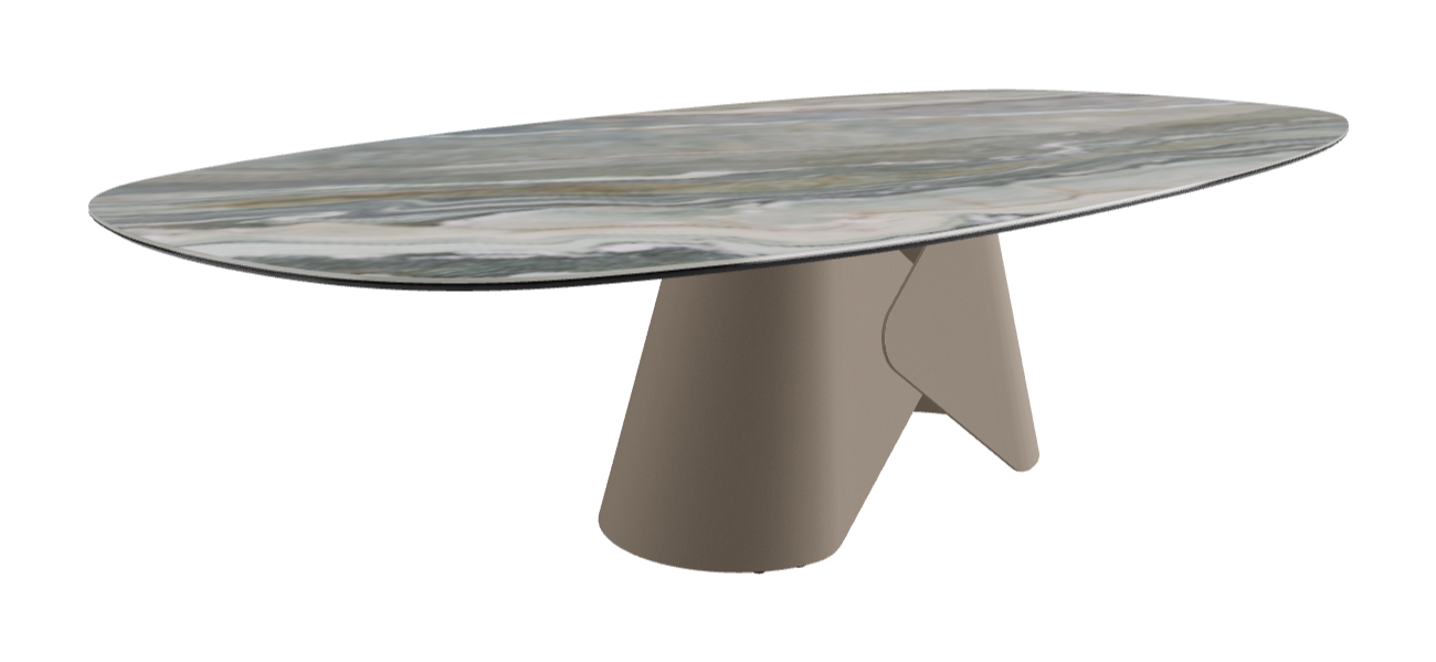 Cattelan Italia Scott Keramik Biscuit, Polygon & Boomerang Shaped Dining Table
