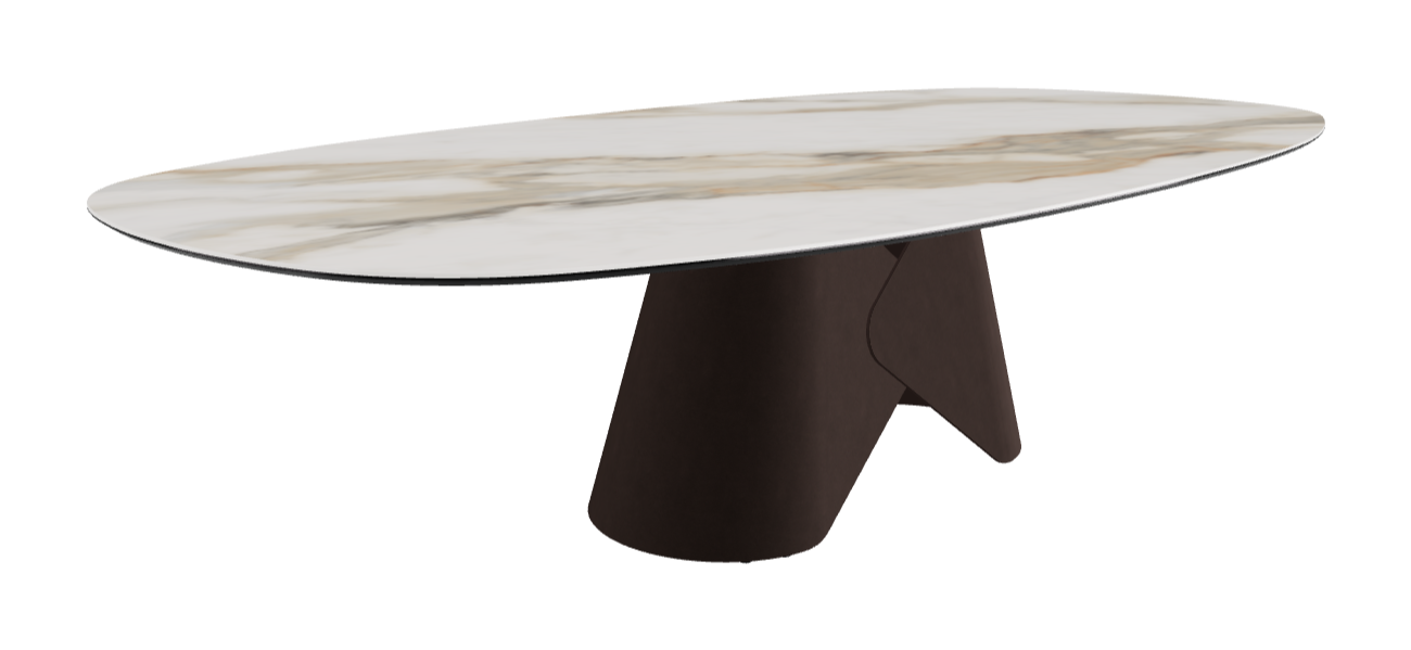 Cattelan Italia Scott Keramik Biscuit, Polygon & Boomerang Shaped Dining Table