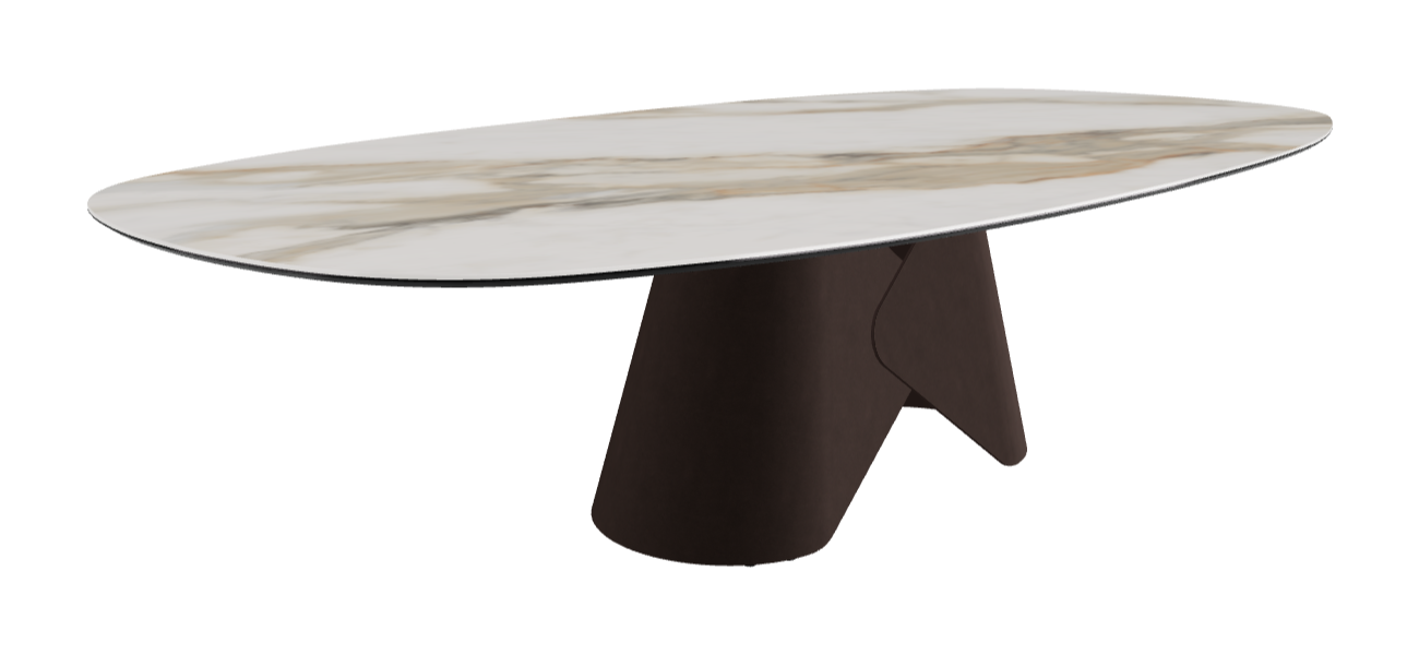Cattelan Italia Scott Keramik Biscuit, Polygon & Boomerang Shaped Dining Table