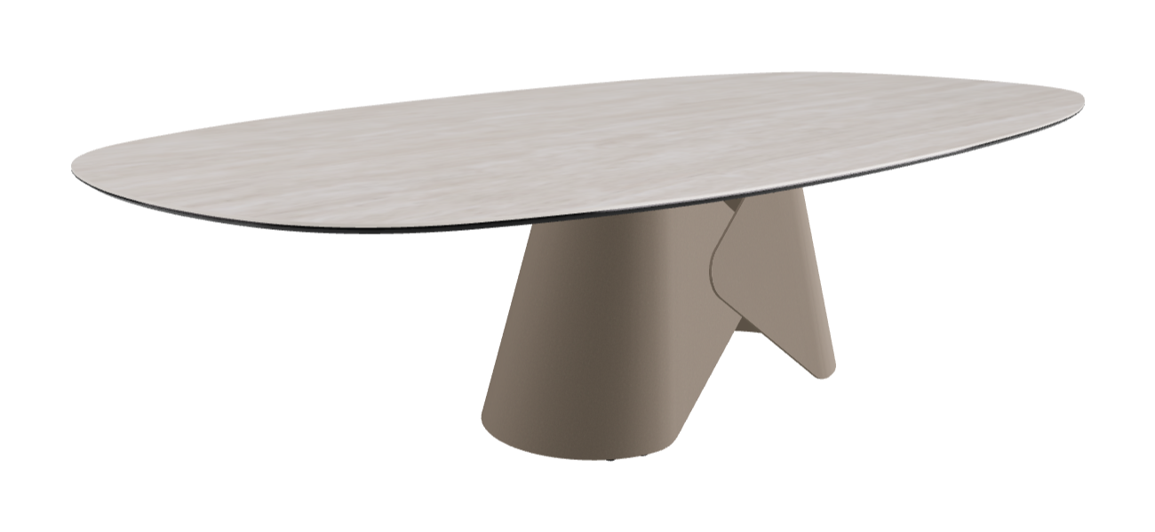 Cattelan Italia Scott Keramik Biscuit, Polygon & Boomerang Shaped Dining Table