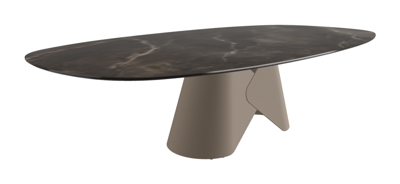 Cattelan Italia Scott Keramik Biscuit, Polygon & Boomerang Shaped Dining Table