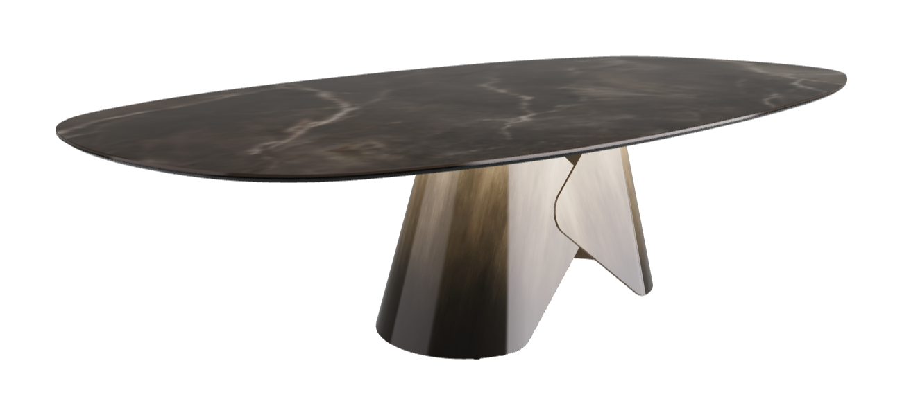 Cattelan Italia Scott Keramik Biscuit, Polygon & Boomerang Shaped Dining Table