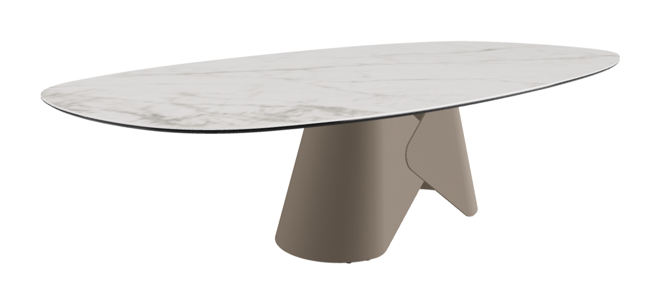 Cattelan Italia Scott Keramik Biscuit, Polygon & Boomerang Shaped Dining Table