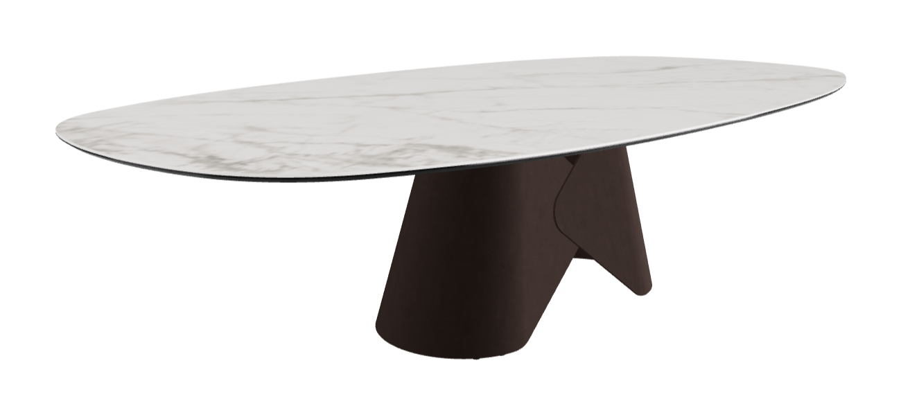 Cattelan Italia Scott Keramik Biscuit, Polygon & Boomerang Shaped Dining Table