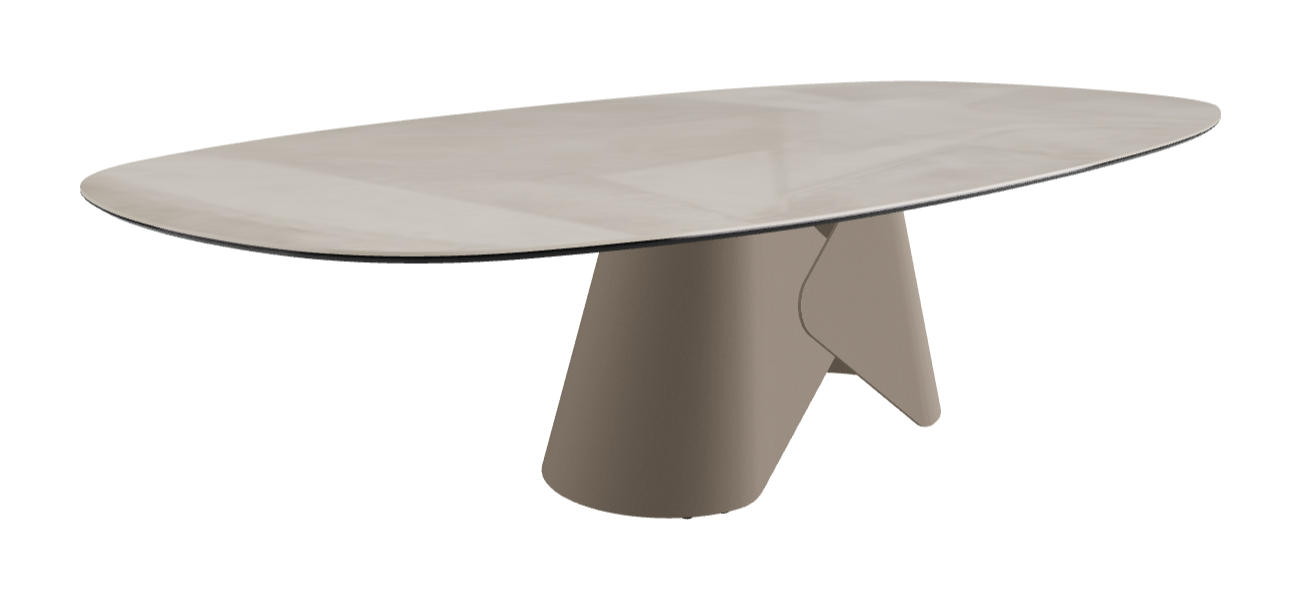 Cattelan Italia Scott Keramik Biscuit, Polygon & Boomerang Shaped Dining Table