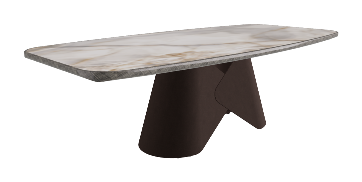 240x120x75h Barrel Shaped_Alabastro_Bronze Embossed_Brushed Grey