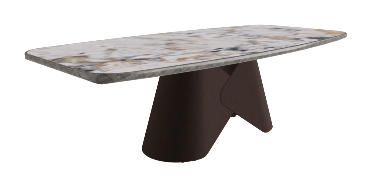 240x120x75h Barrel Shaped_Makalu_Bronze Embossed_Brushed Grey